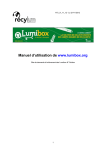 Manuel d`utilisation de www.lumibox.org