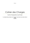 Cahier des Charges