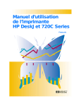 Manuel d`utilisation de l`imprimante HP DeskJet 720C