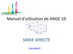 Manuel d`utilisation de ANGE 1D