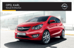 Opel KARL Manuel d`utilisation