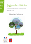 Emission de gaz à effet de serre - Outil GES SCoT