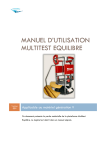 Manuel d`utilisation Multitest Equilibre