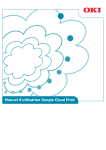 Manuel d`utilisation Google Cloud Print