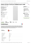 Radiateur électrique à inertie pierre CONCORDE Arkadi V 1500W