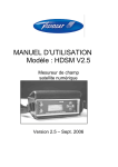 MANUEL D`UTILISATION Modèle : HDSM V2.5