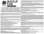 Backup Line MANUEL D`UTILISATION