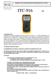 Manuel ITC-916 - Electronique Diffusion