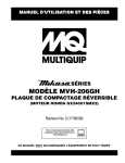 mvh-206gh PLaQUe De COmPaCTage • manUeL