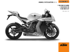 MANUEL D`UTILISATION 2014 1190 RC8 R EU/GB 1190 RC8 R FR