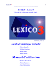 Manuel Lexico 3 - TAL - Universit&eacute; Sorbonne Nouvelle