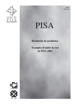 Résolution de problèmes Exemples d`unités de test de PISA 2003