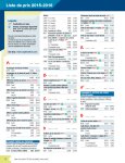 Liste de prix 2015-2016