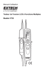 Manuel d`utilisation Testeur de Tension LCD à Fonctions Multiples