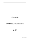 Extralink MANUEL d`utilisation V-3.4