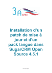 Installation d`un patch de mise à jour et d`un pack langue dans