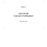 Datalib, manuel d`utilisation pour débutant21x15