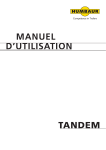 MANUEL D`UTILISATION TANDEM