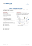 Mode d`emploi pour le participant