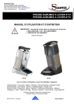 Manuel d`utilisation n&deg;10