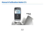 Manuel d`utilisation Nokia E71