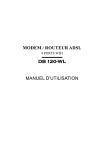 modem / routeur adsl db 120-wl manuel d`utilisation