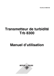 Transmetteur de turbidité Trb 8300 Manuel d`utilisation