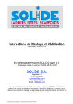 Instructions de Montage et d`Utilisation VS EN 1004-3-85