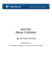 Manuel d`utilisation - AVS Audio Converter