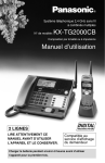 KX-TG2000CB Manuel d`utilisation
