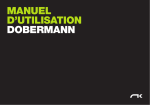 MANUEL D`UTILISATION DOBERMANN