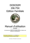 DODOSIM 206 FSX Edition Familiale Manuel d`utilisation