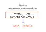 Mode d`emploi élections - École maternelle Ambroise Paré