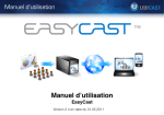 Manuel dʼutilisation EasyCast