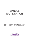 MANUEL D`UTILISATION CPT-DVR2016X-SP