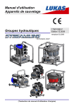 Manuel d`utilisation Appareils de sauvetage Groupes hydrauliques