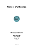 Manuel d`utilisation M&eacute;langeur biaxial BIAX 22/33/44