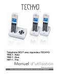 Téléphone DECT avec répondeur TECHYO TRS-1