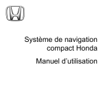 Système de navigation compact Honda Manuel d`utilisation