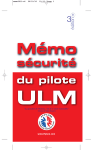 Mémo sécurité du Pilote ULM