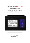 Satlook Micro G2 / HD User Manual Manuel d`utilisation