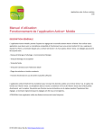 Manuel d`utilisation: Fonctionnement de l`application Active+ Mobile