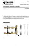 Collecteur pour installations de chauffage