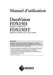 DuraVision FDX1501/FDX1501T Manuel d`utilisation