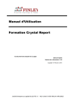Manuel d`Utilisation Formation Crystal Report