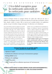 Nettyants universels et nettoyants pour sanitaires