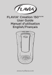 FLAVIA® Creation 150TM/MC User Guide Manuel d`utilisation