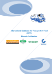 Manuel d`utilisation - International Database Transport (for) Feed