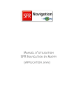 manuel d`utilisation sfr navigation by mappy (application java)
