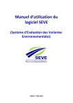 Manuel d`utilisation du logiciel SEVE